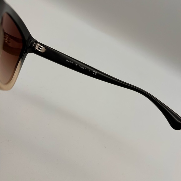 CHANEL Acetate CC Cat Eye Summer Sunglasses 5350 Black Beige Ombré - Picture 6 of 8